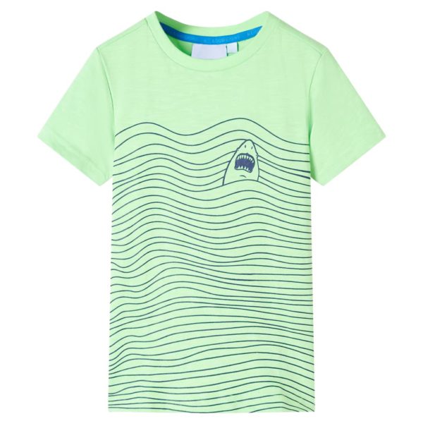 T-skjorte for barn neongrønn 116