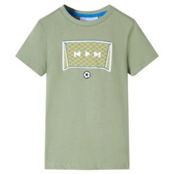 Fotball T-skjorte for barn lysekaki 104