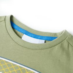 Fotball T-skjorte for barn lysekaki 116