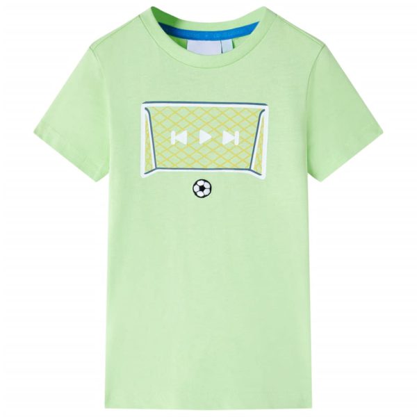 T-skjorte for barn limegrønn 128