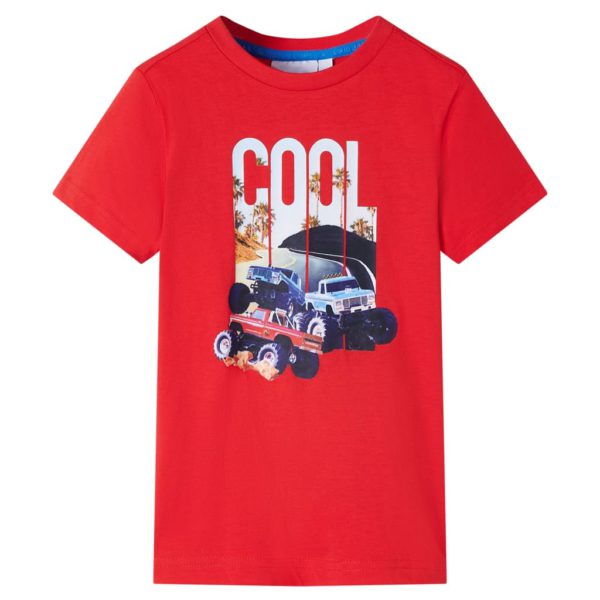 T-skjorte for barn rød 116