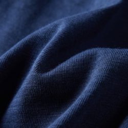 T-skjorte for barn med lange ermer marineblå melert 92