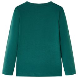 T-skjorte for barn med lange ermer grønn 116