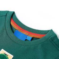 T-skjorte for barn med lange ermer grønn 116