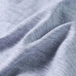 T-skjorte for barn med lange ermer grå melert 116