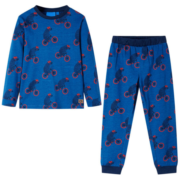 Pyjamas for barn med lange ermer bensin 116