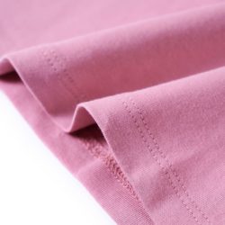 T-skjorte for barn med lange ermer brent rosa 104