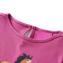 T-skjorte for barn med lange ermer bringebær 116