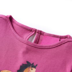 T-skjorte for barn med lange ermer bringebær 140
