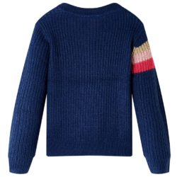strikket marineblå 116
