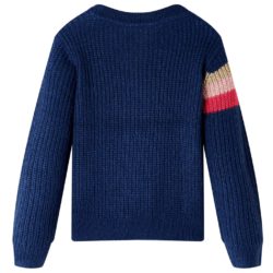 strikket marineblå 140