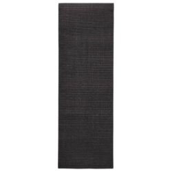 Sisalteppe for klorestolpe svart 66×200 cm