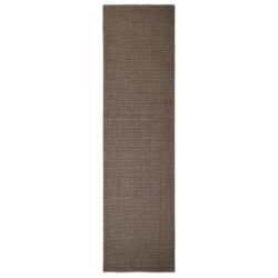 Sisalteppe for klorestolpe brun 80×300 cm