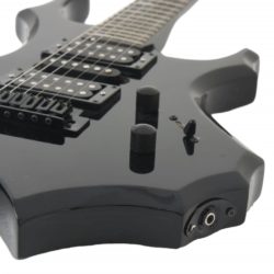 vidaXL Elektrisk gitar for nybegynnere med veske svart 4/4 39″