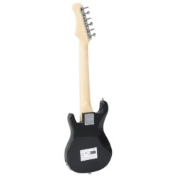 Elektrisk gitar for barn med veske brun og hvit 3/4 30″