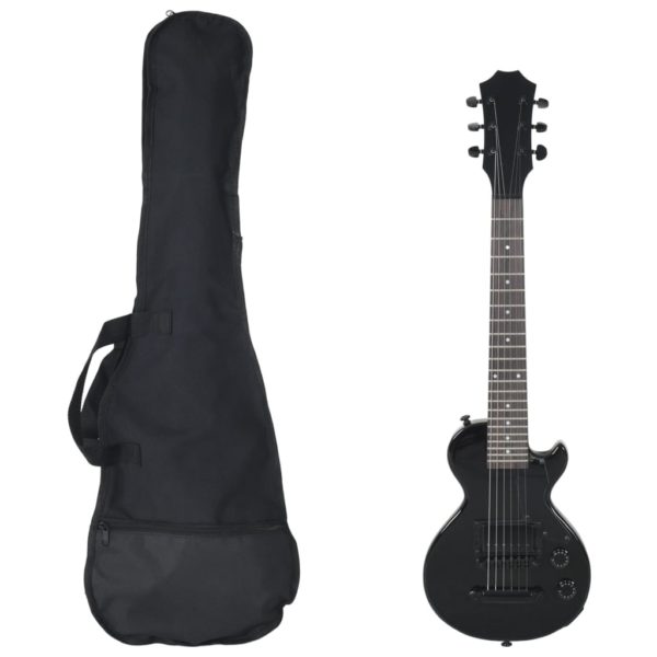 vidaXL Elektrisk gitar for barn med veske svart 3/4 30″