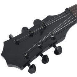 Elektrisk gitar for barn med veske svart 3/4 30″