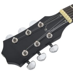 Elektrisk gitar for barn med veske brun og svart 3/4 30″