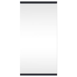 Baderomsspeilskap for hjørne grå 30x24x60 cm