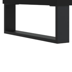 Salongbord svart 100x50x45 cm konstruert tre