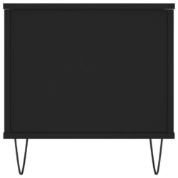 Salongbord svart 90×44,5×45 cm konstruert tre