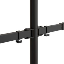 vidaXL Dobbelt skjermstativ svart stål VESA 75/100 mm