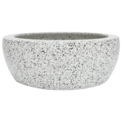 Benkeservant grå rund Φ41×14 cm keramikk