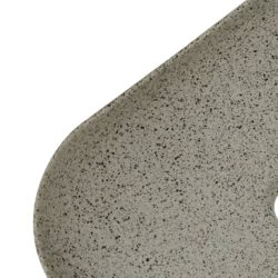 Benkeservant grå rektangulær 48×37,5×13,5 cm keramikk