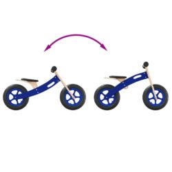Balansesykkel for barn med luftdekk 2-i-1 blå