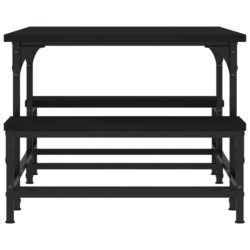 Salongbord svart 100×50,5×40 cm konstruert tre