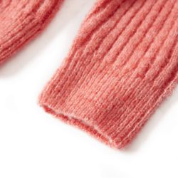 Cardigan for barn strikket medium rosa 104