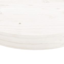 Bordplate rund hvit Ø40×3 cm heltre furu