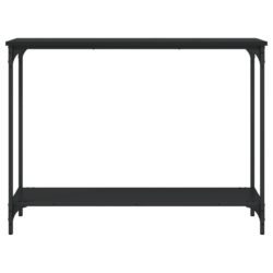Konsollbord svart 101×30,5×75 cm konstruert tre