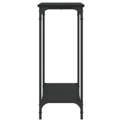 Konsollbord svart 101×30,5×75 cm konstruert tre