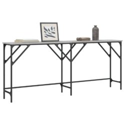 Konsollbord grå sonoma 180x29x75 cm konstruert tre