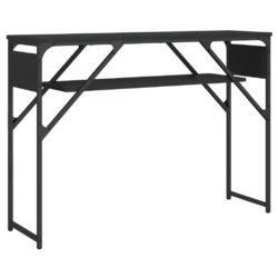 Konsollbord svart 105x30x75 cm konstruert tre