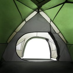 vidaXL Campingtelt 4 personer grønn 300x250x132 cm 185T taft