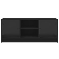 TV-benk med dør svart 102x37x42 cm