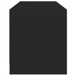 TV-benk med dør svart 102x37x42 cm