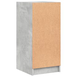 Sideskap med glassdører betonggrå 35x37x75,5 cm