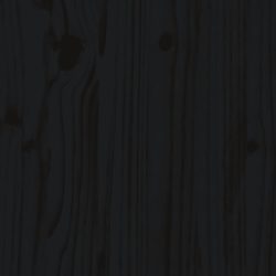 Køyeseng for barn med stige svart 80×200 cm heltre furu
