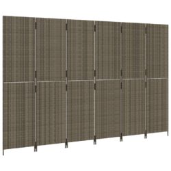 Romdeler 6 paneler grå polyrotting