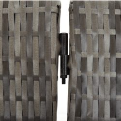 Romdeler 4 paneler grå polyrotting