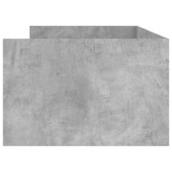 Sengeramme med skuffer betonggrå 90×200 cm