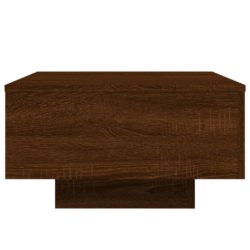 Salongbord brun eik 55x55x31 cm konstruert tre