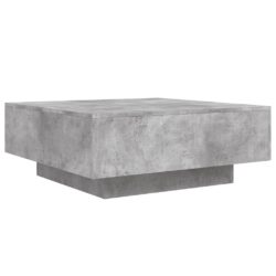 Salongbord betonggrå 80x80x31 cm sponplate
