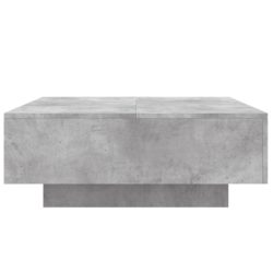 Salongbord betonggrå 80x80x31 cm sponplate
