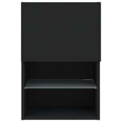TV-benk med LED 2 stk svart 40,5x30x60 cm