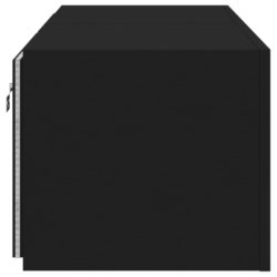 Vegghengte TV-benker med LED 2 stk svart 60x35x31 cm