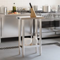 Matlagingsbord for kjøkken 55x30x85 cm rustfritt stål